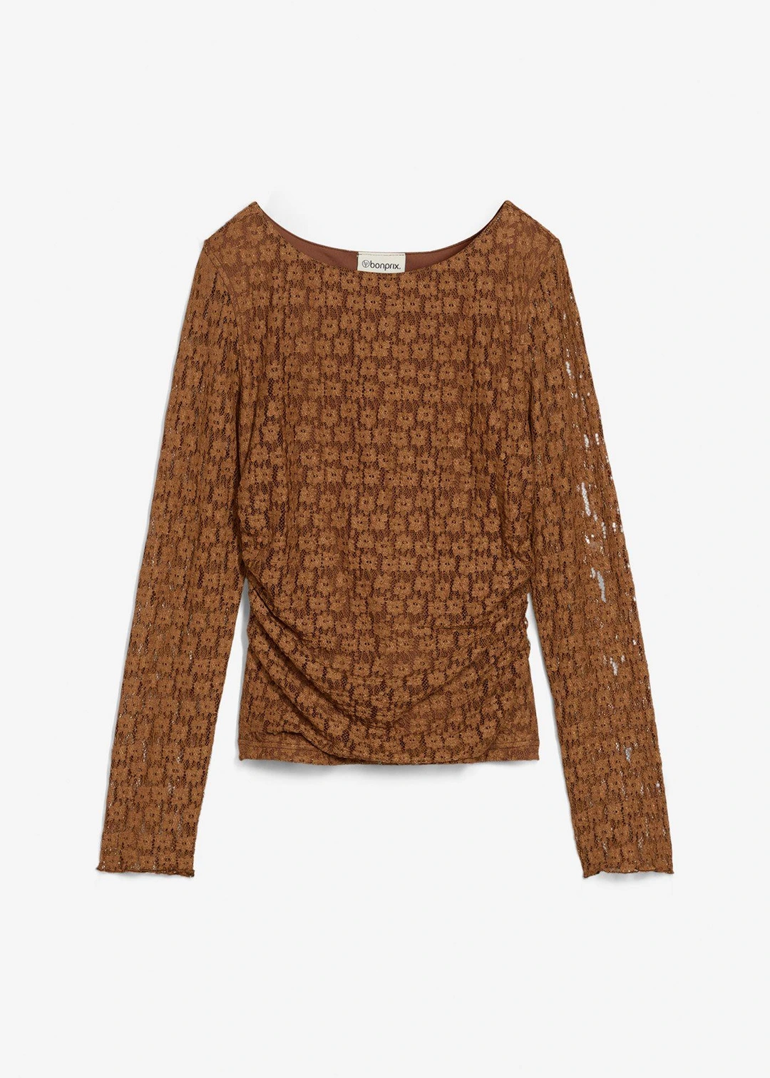 T-shirt manches longues en dentelle