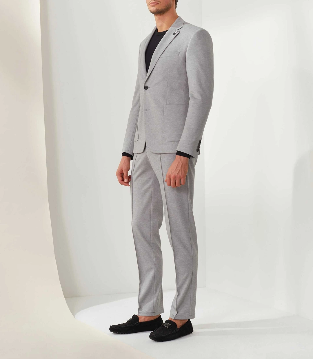 IZAC - Veste ville maille gris-clair ''Ales''