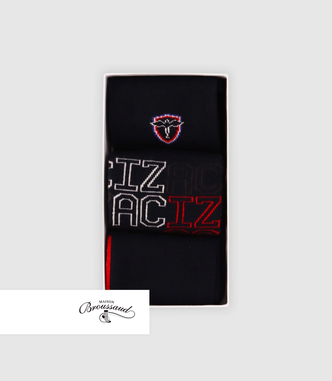 IZAC - Boite de 3 chaussettes marine