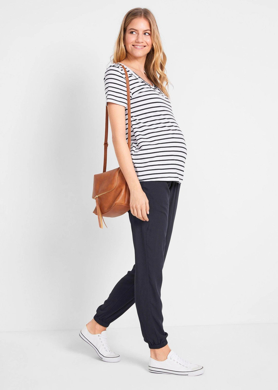 Pantalon de grossesse en viscose légère, loose