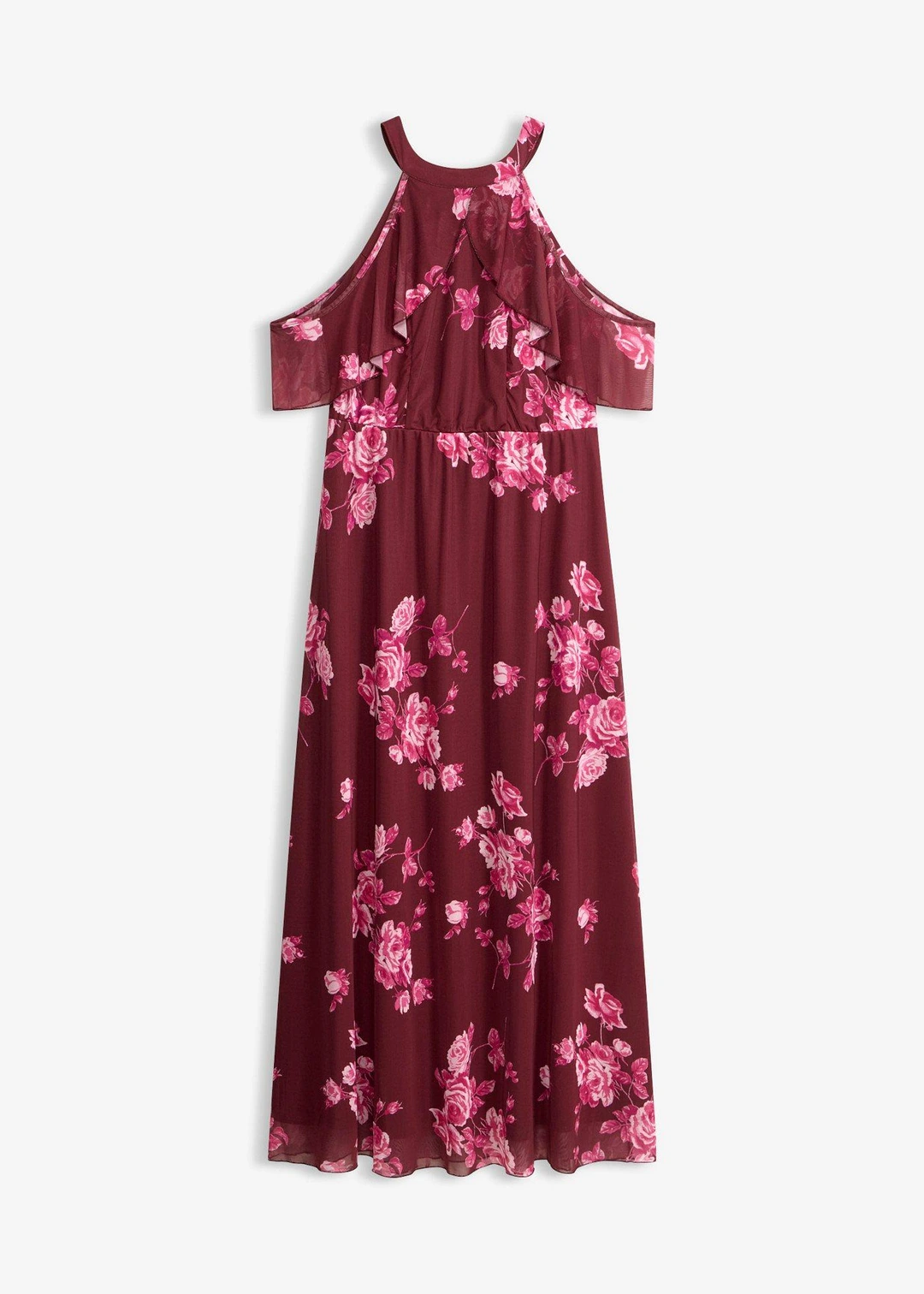Robe longue en mesh