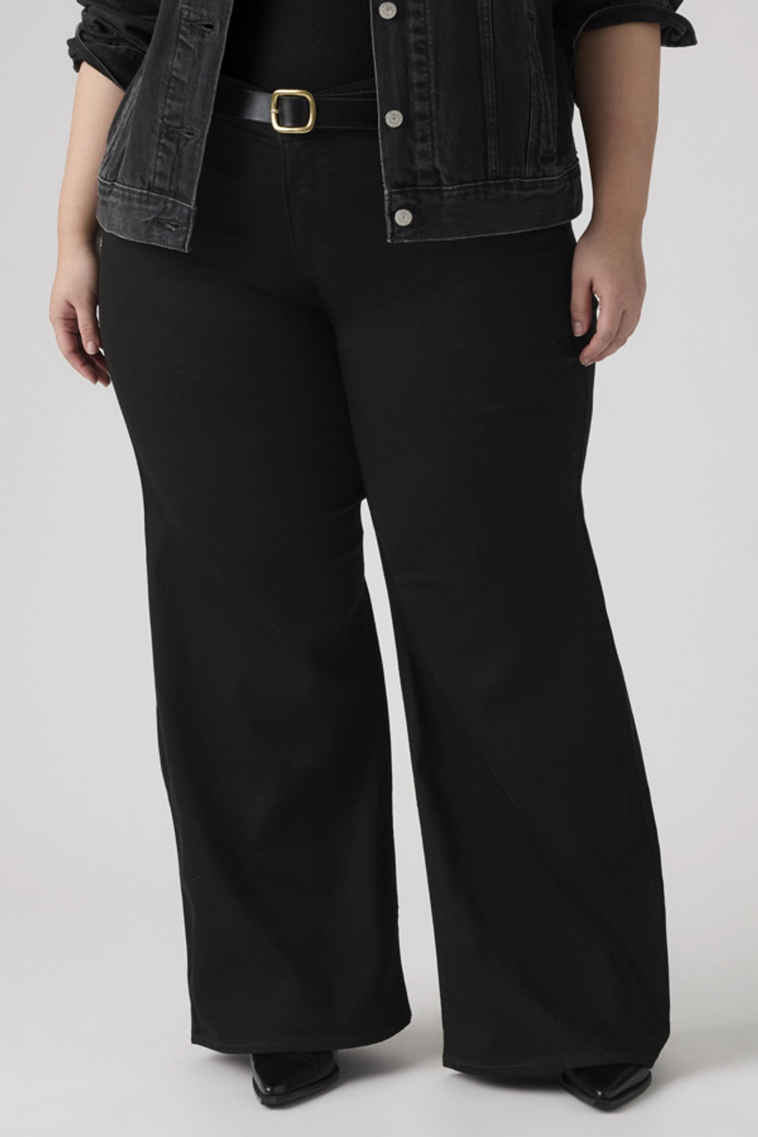 Levi's Jean 318 Galbant Wide Leg (grandes Tailles) - Femme - Noir / Soft Black - 22S - 2