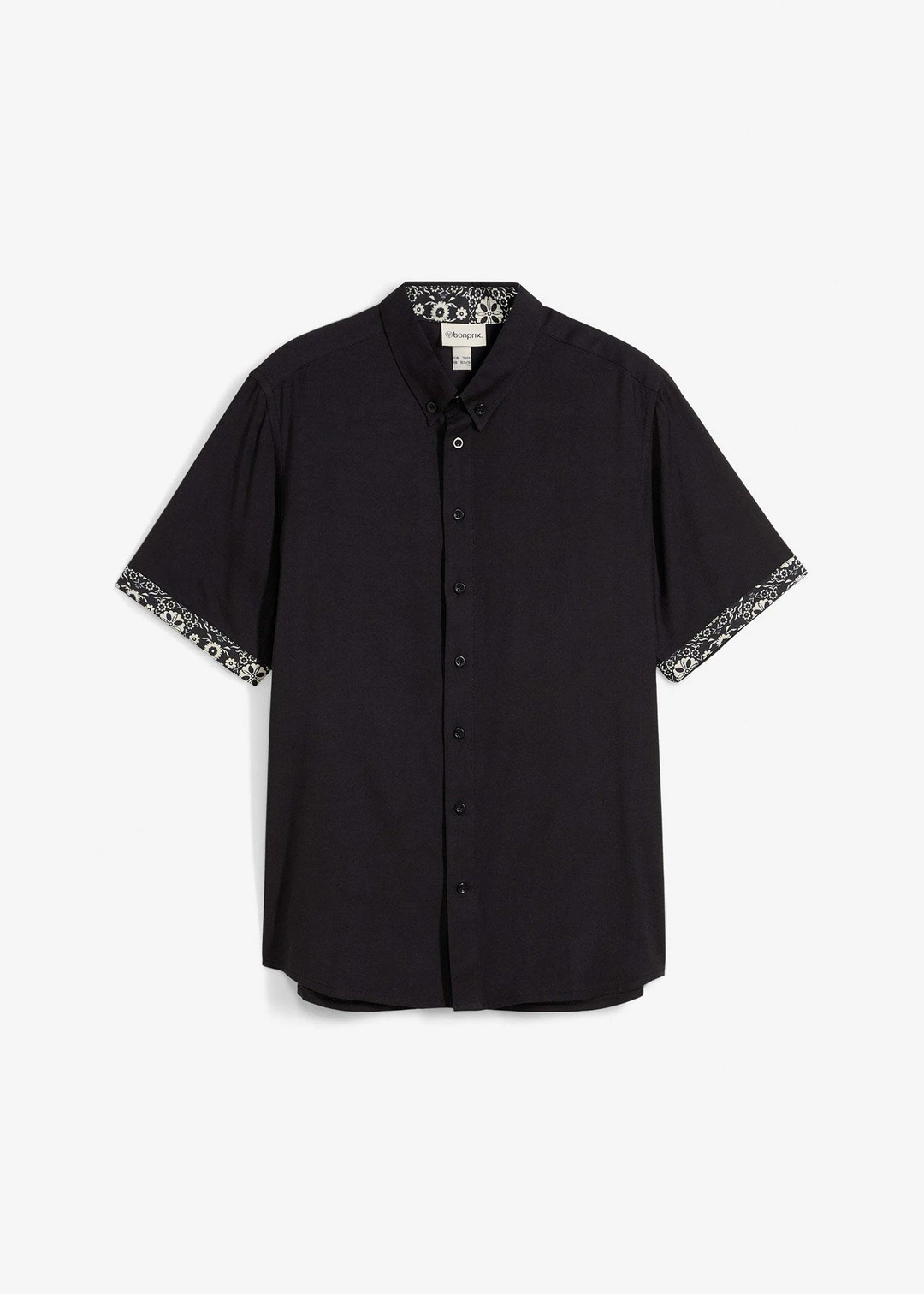 Chemise manches courtes en viscose, slim