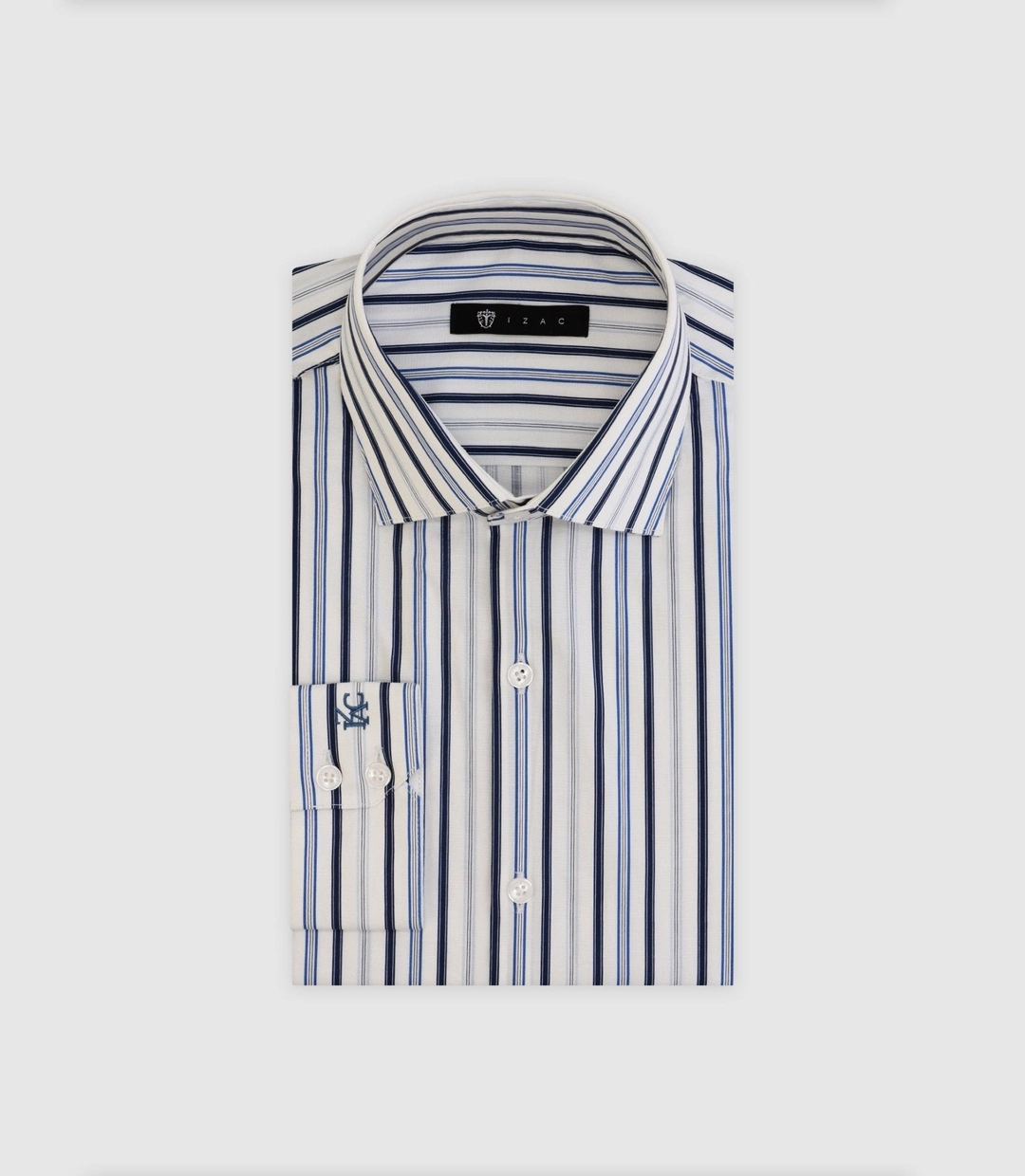 IZAC - Chemise à rayures bleue