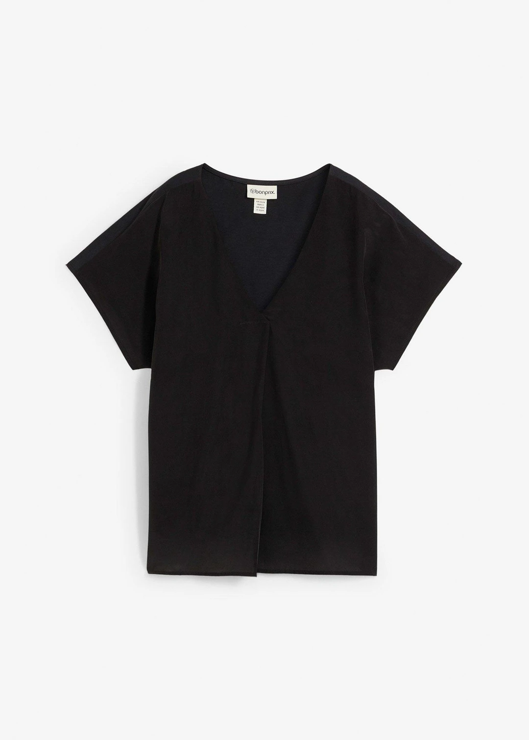 T-shirt avec soie et empiècement tissé