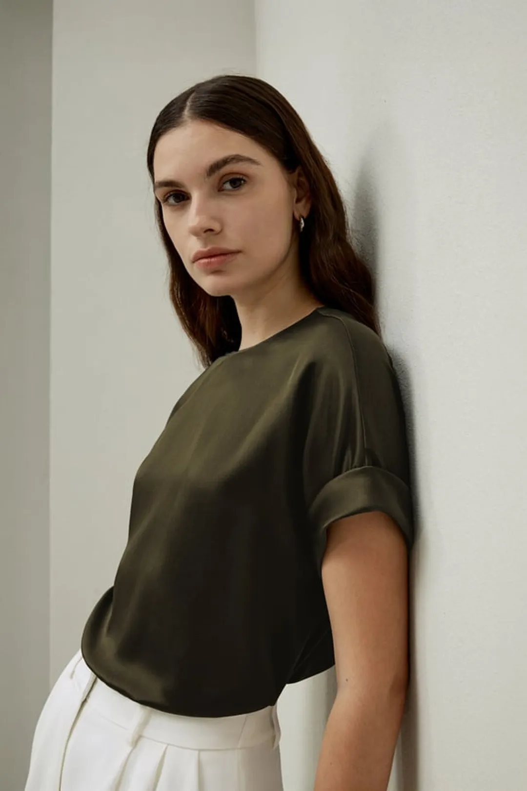 LILYSILK Top Soie Pour Un Style Sans Effort Pure Soie Simple Et Classique S'Accorde Avec N'Importe Quelle Tenue Bleu Marine S