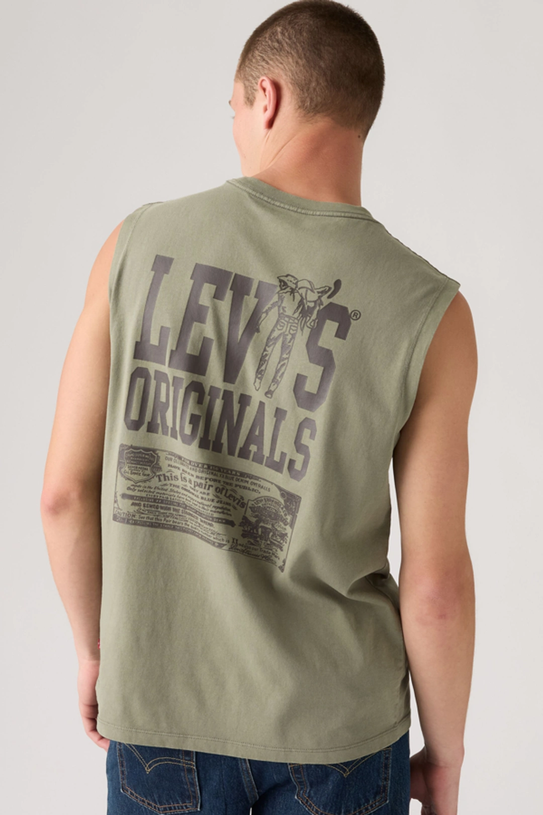 Levi's Débardeur Graphique - Homme - Beige / Pumice Stone - XL