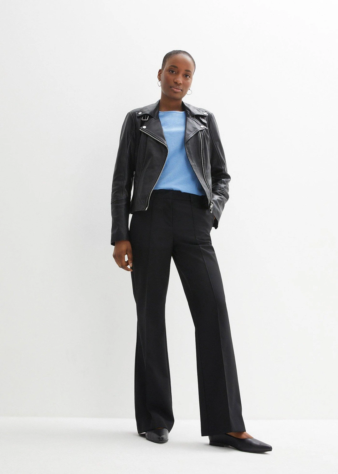 Veste biker en cuir nappa d’agneau - 2