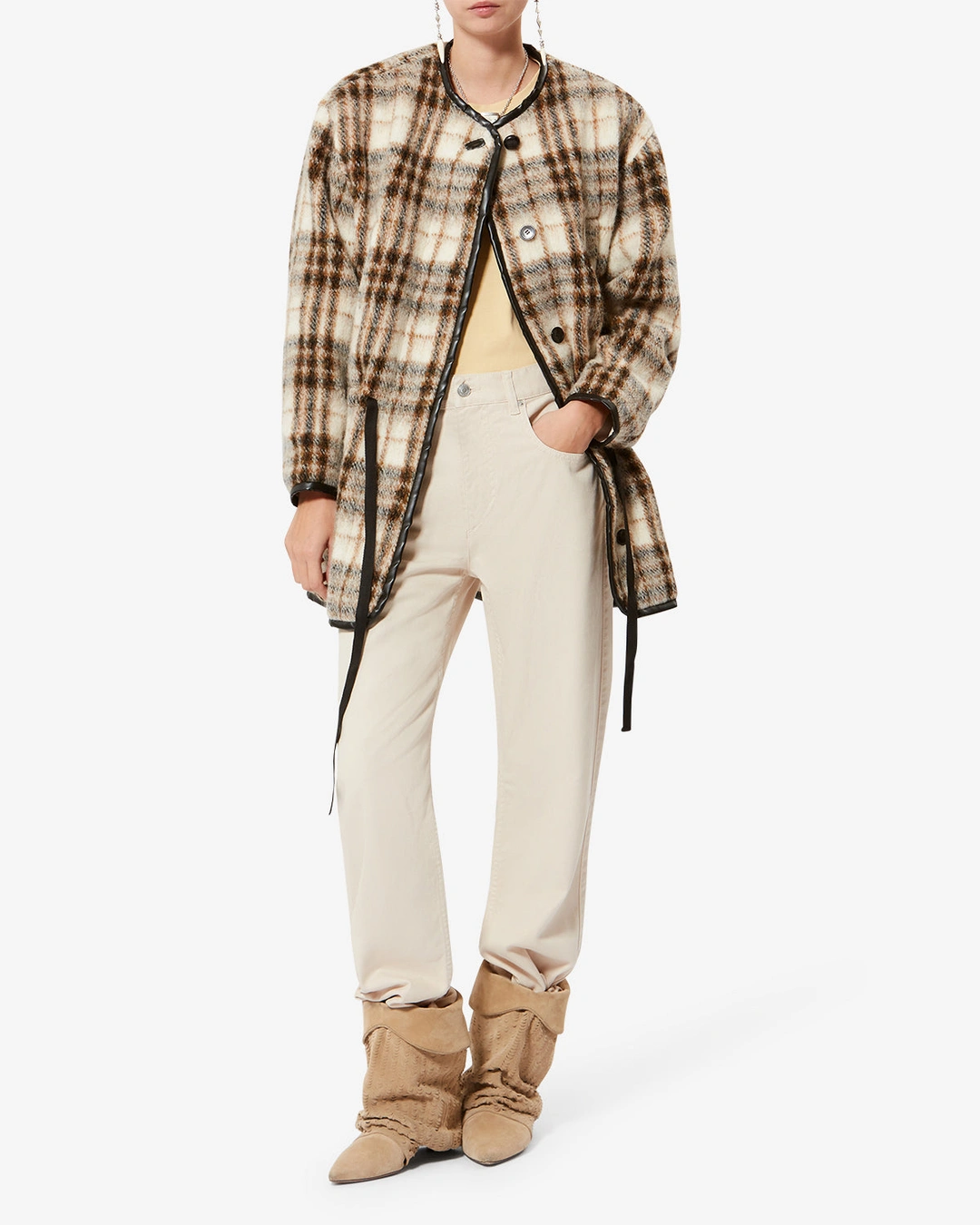 Pantalon Belvira - Femme - Écru - Taille 42 - 4