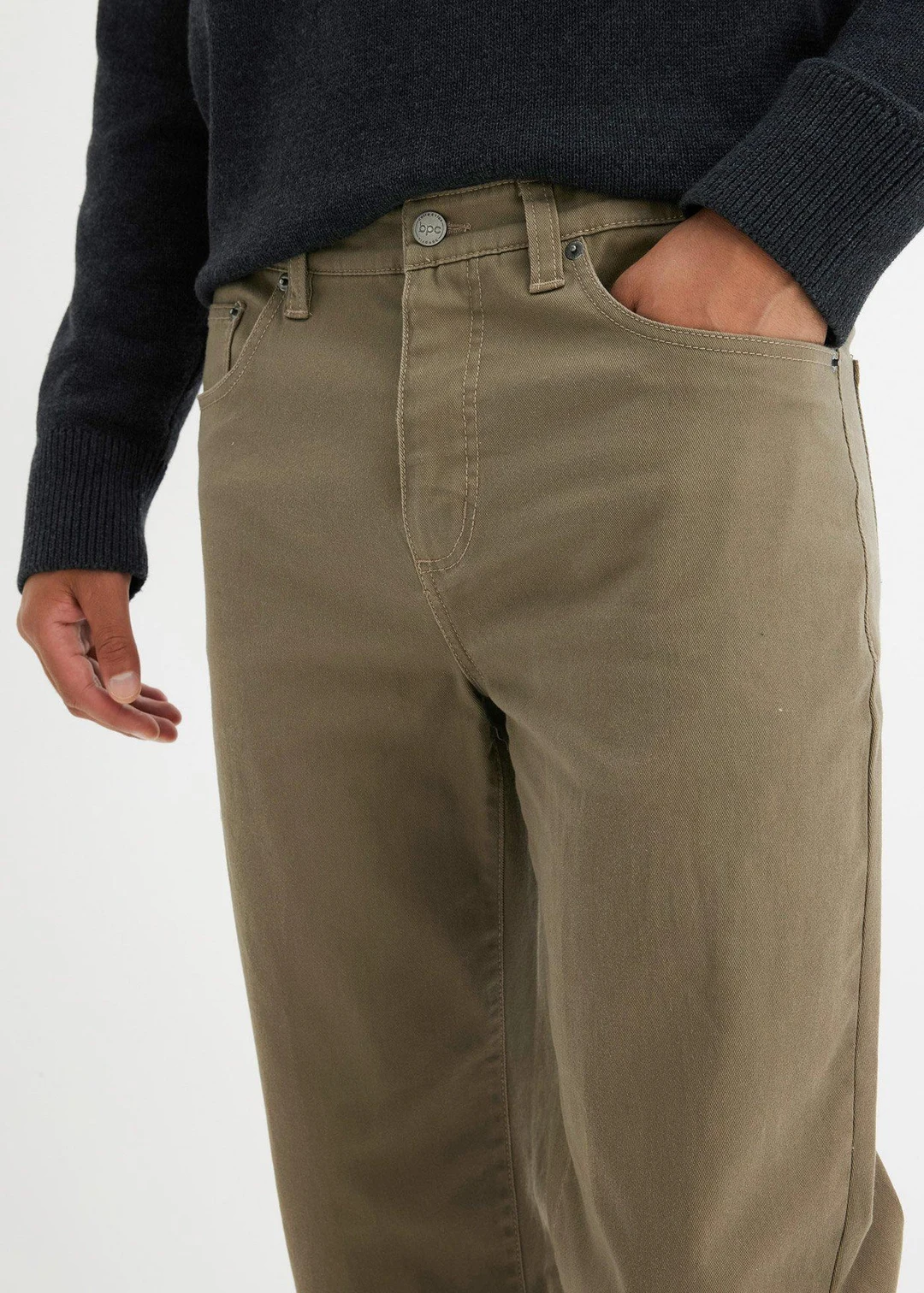 Pantalon droit et extensible, coupe classique - 3