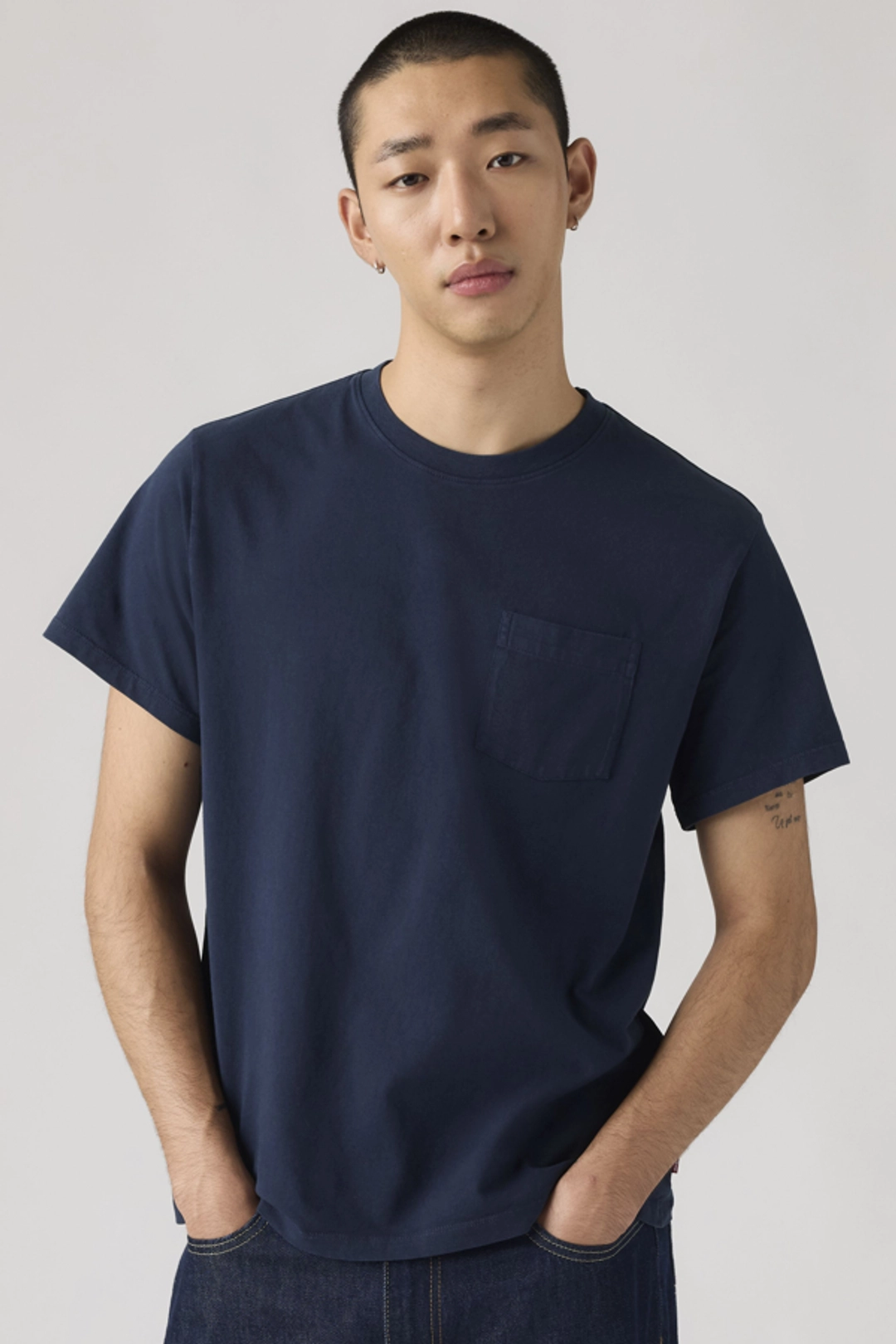 Levi's T Shirt À Poche Essential - Homme - Blanc / Bright White - 2XL
