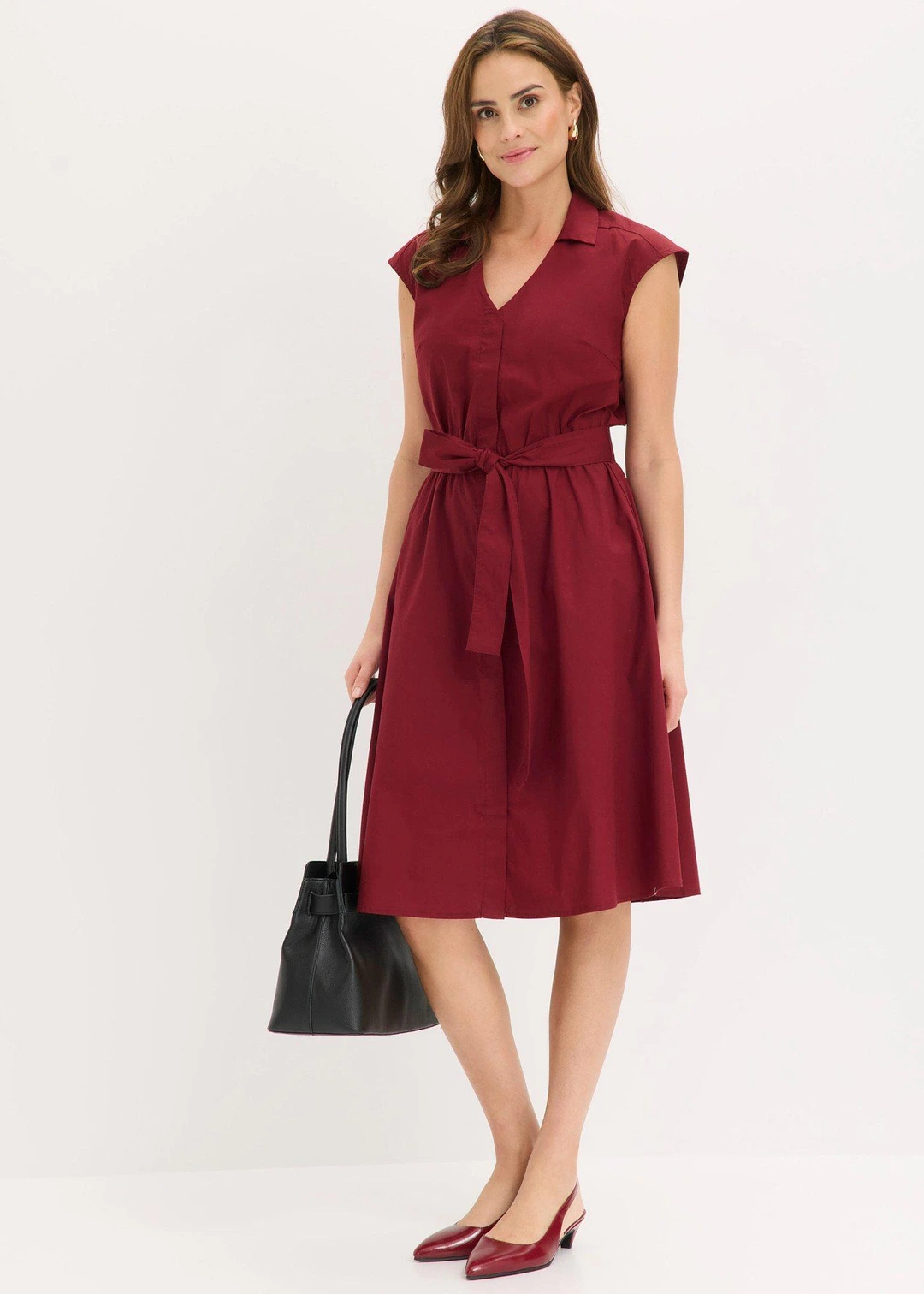 Robe-chemise avec ceinture à nouer - 2