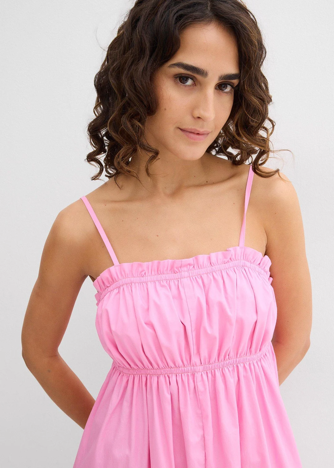 Robe 100% coton à fines bretelles - 3
