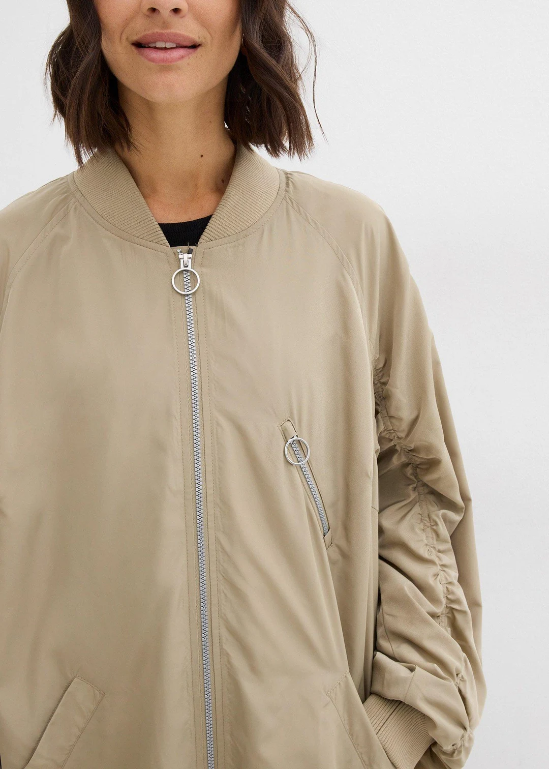Manteau léger avec col en bord-côtes - 3