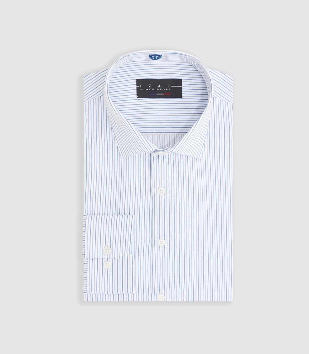 IZAC - Chemise à rayures bleu ciel ''Mazen''