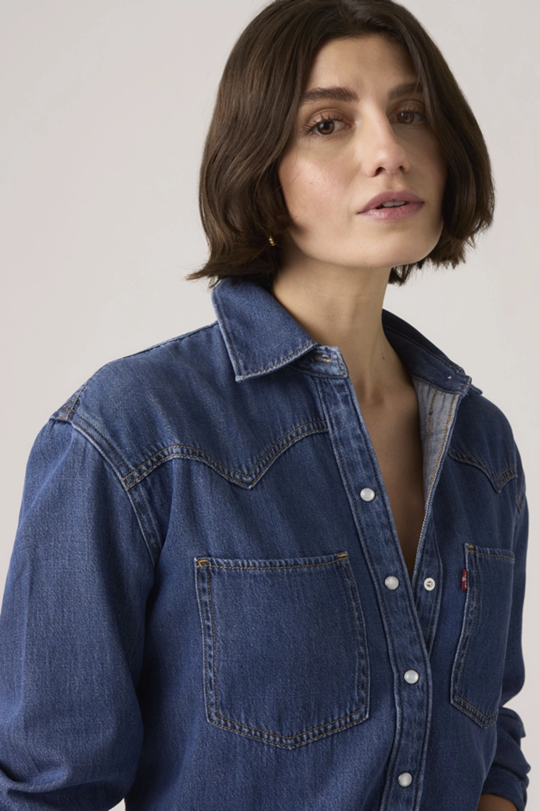 Levi's Chemise Western Teodora - Femme - Noir / Chipped Black Oyster Top - XS - 2