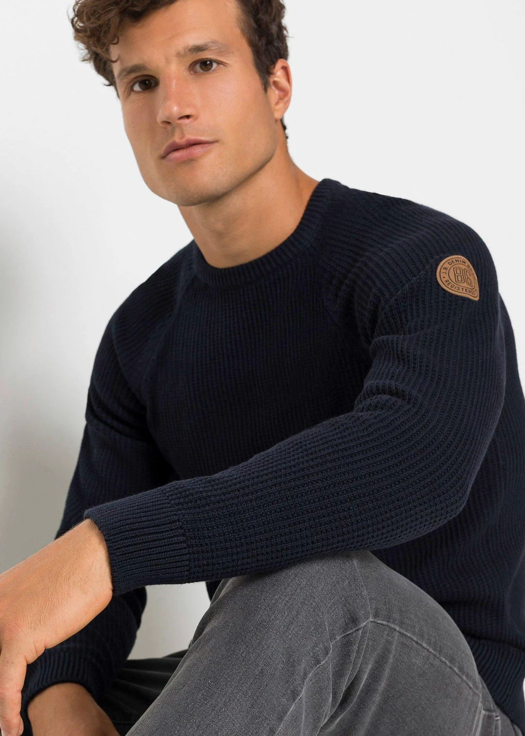 Pull en grosse maille avec coton recyclé - 3