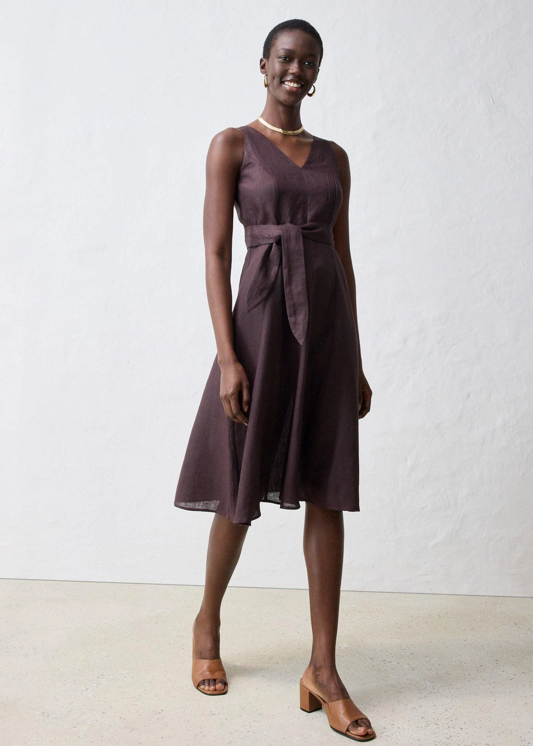 Robe midi 100% lin - 2
