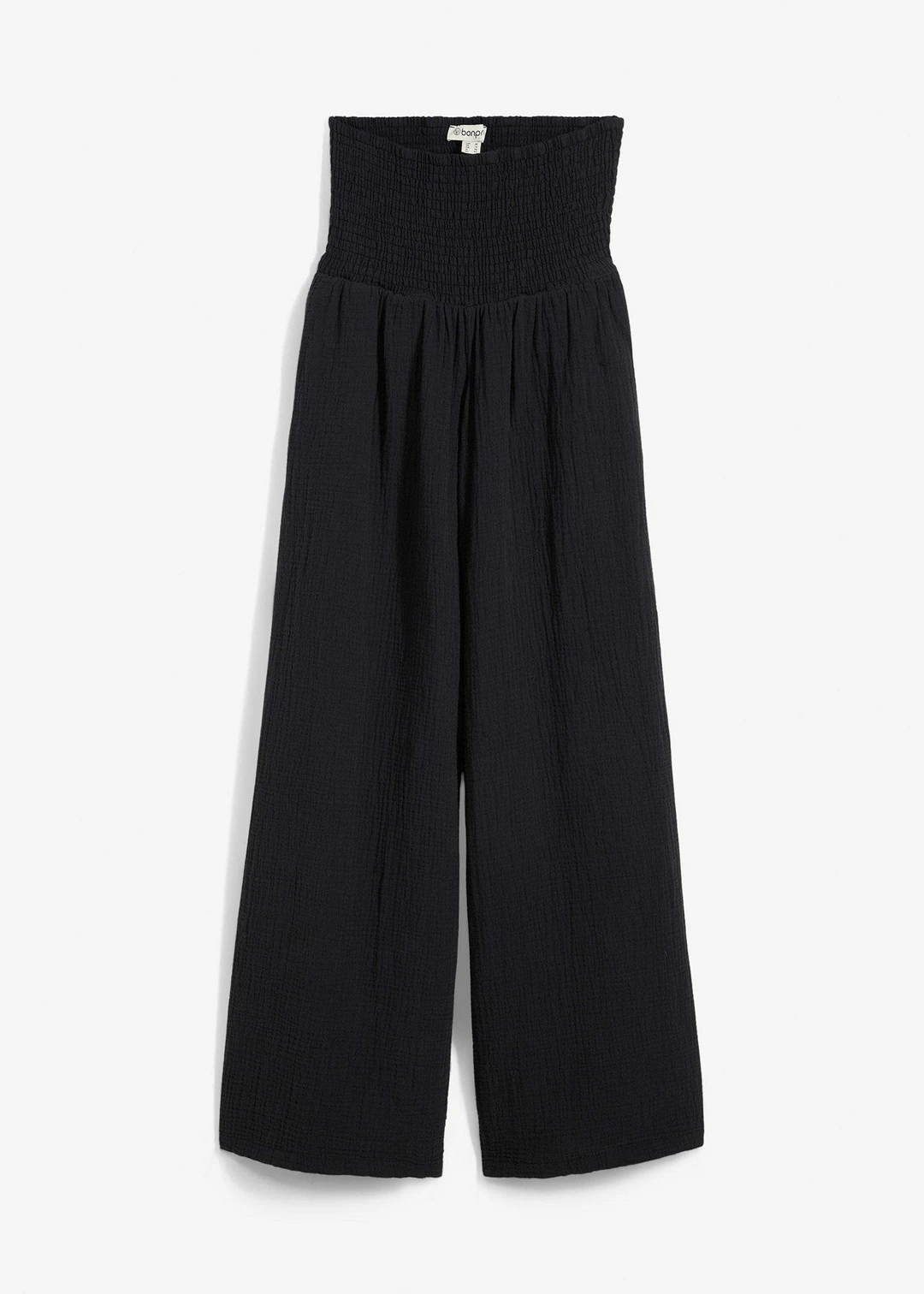 Pantalon palazzo en gaze de coton