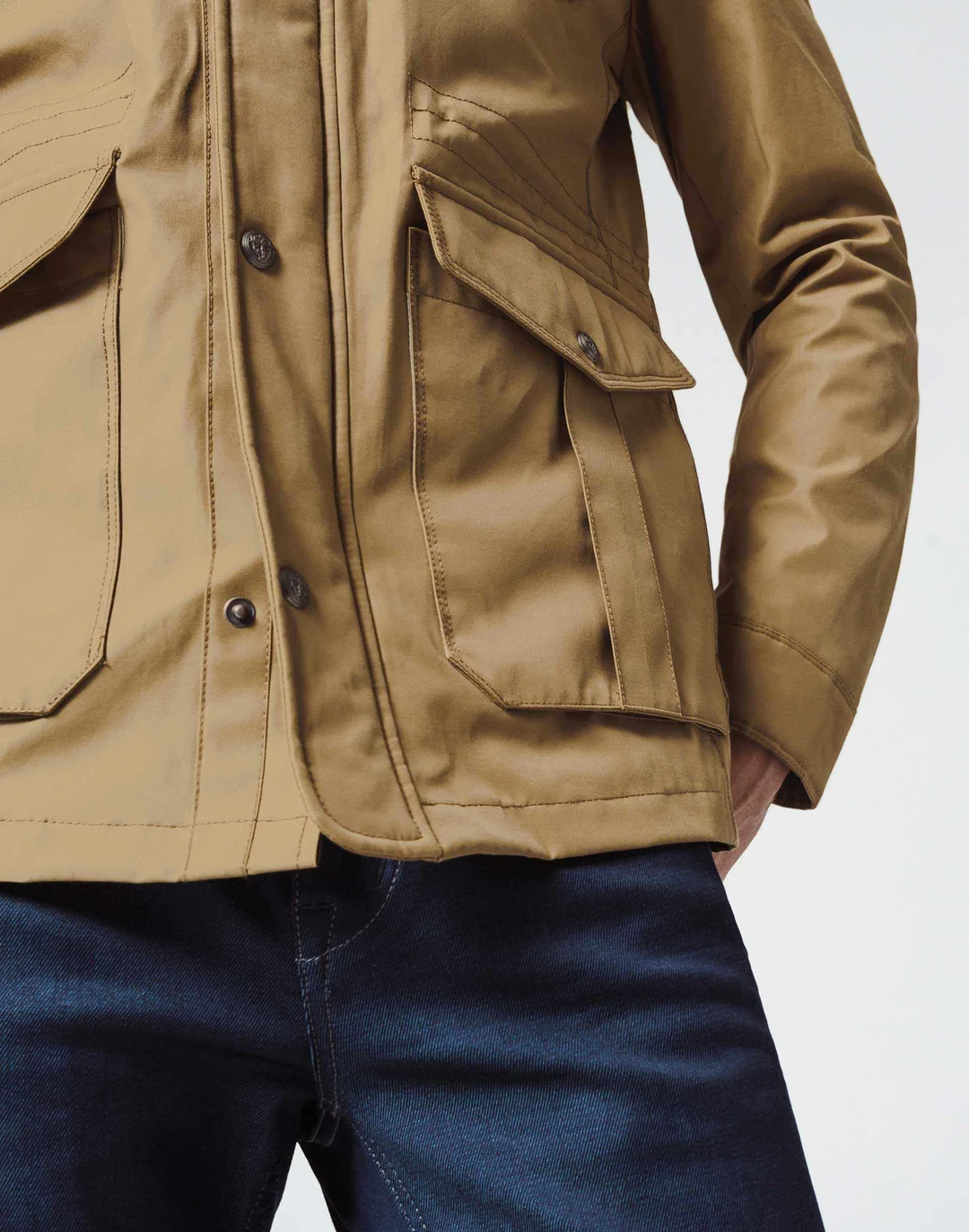 IZAC - Parka Multipoches Beige