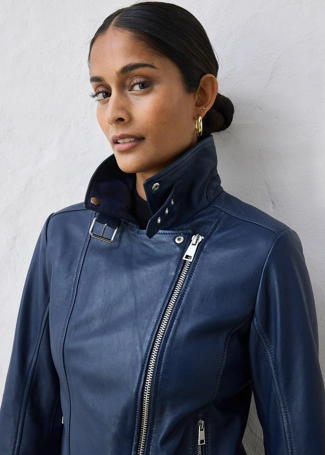 Veste biker en cuir nappa d’agneau - 3