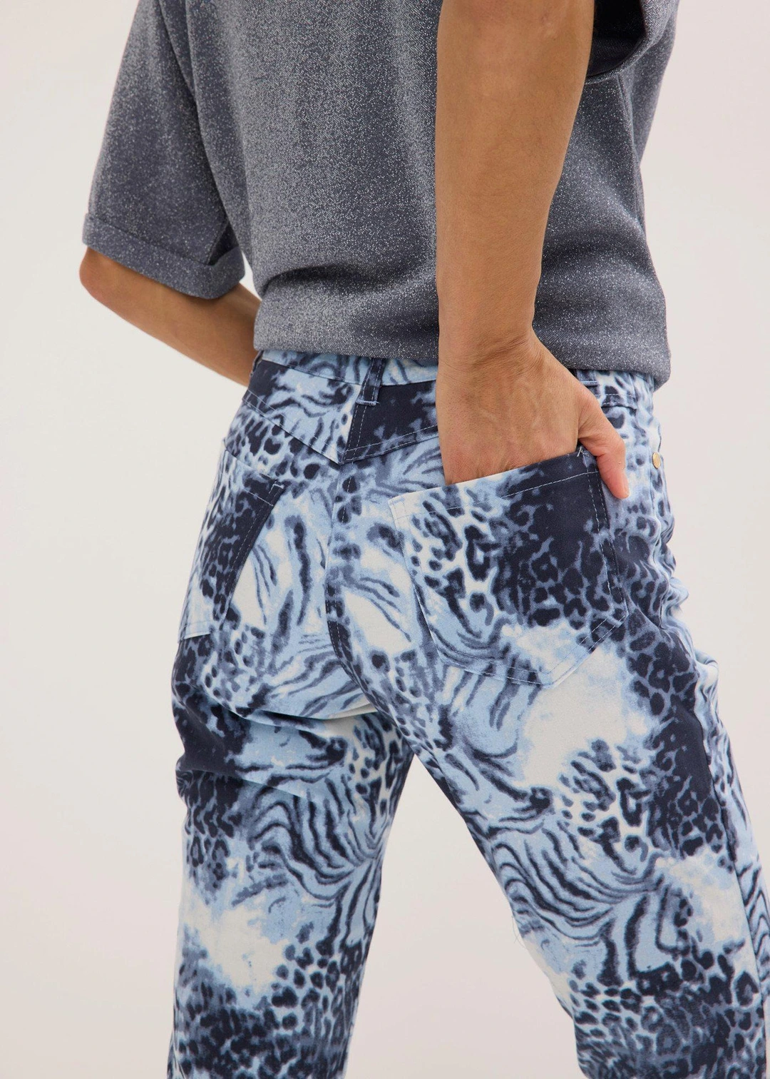 Pantalon extensible 7/8 imprimé - 3