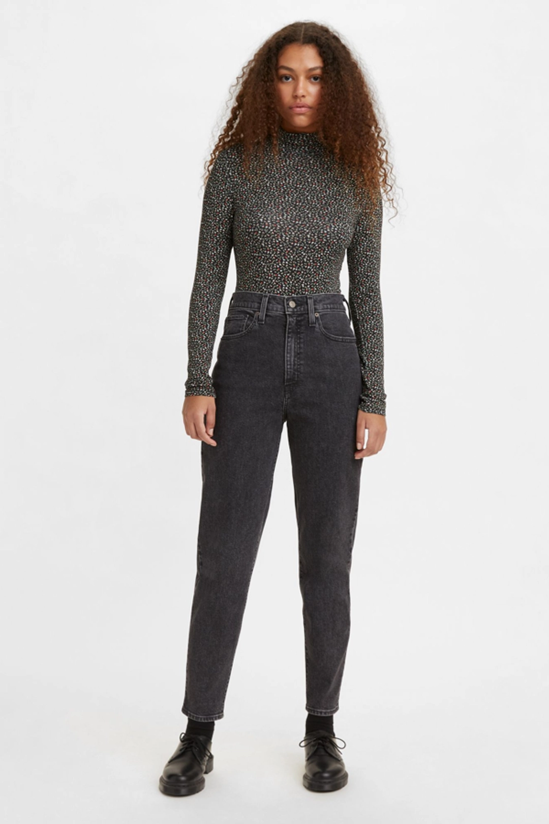 Levi's Jean Mom Taille Haute - Femme - Bleu / Light Indigo Worn In - 32X29