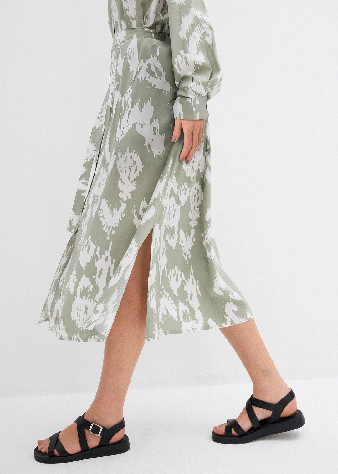 Robe-chemise en viscose fluide - 3
