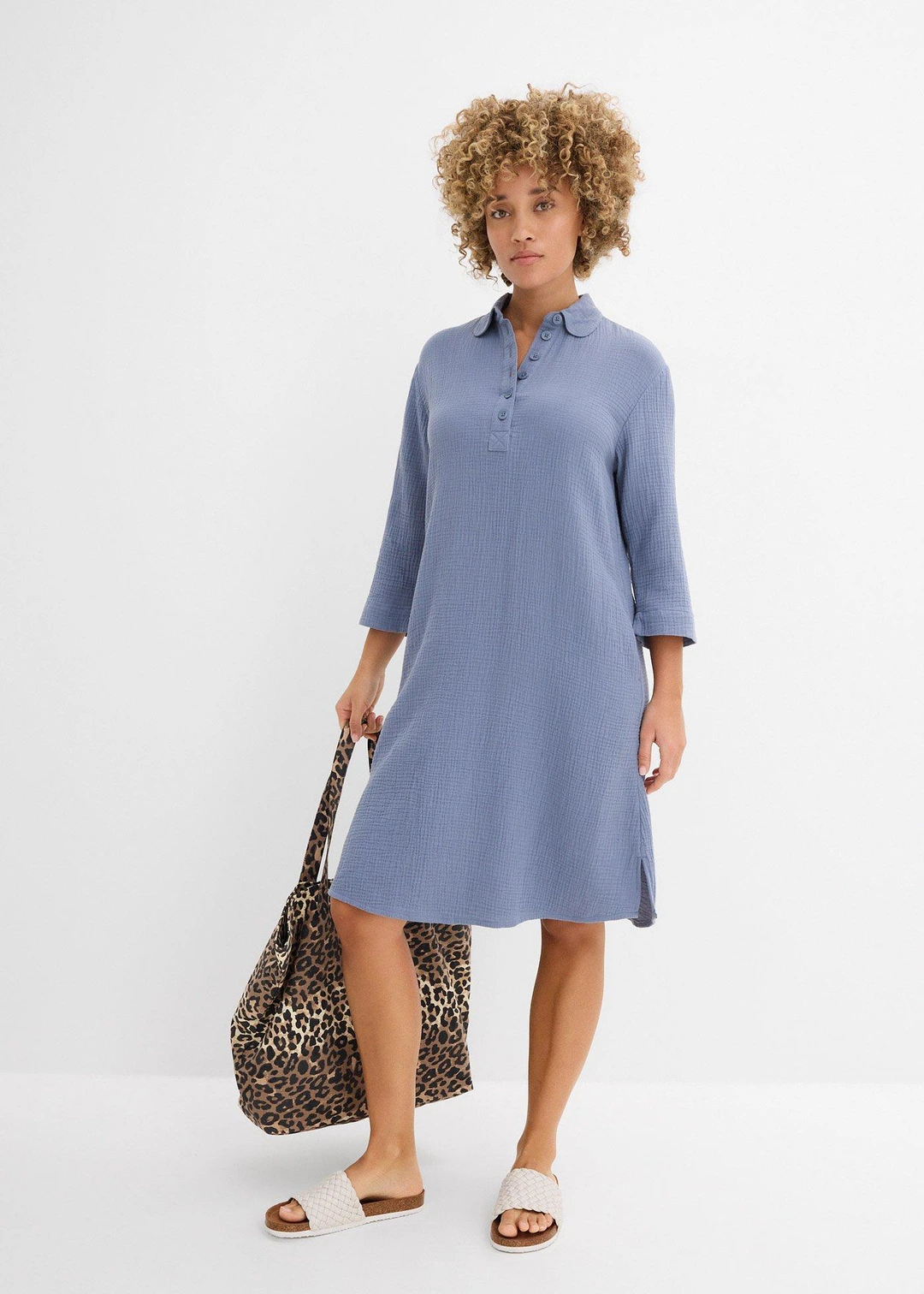 Robe-chemise en gaze de coton - 2