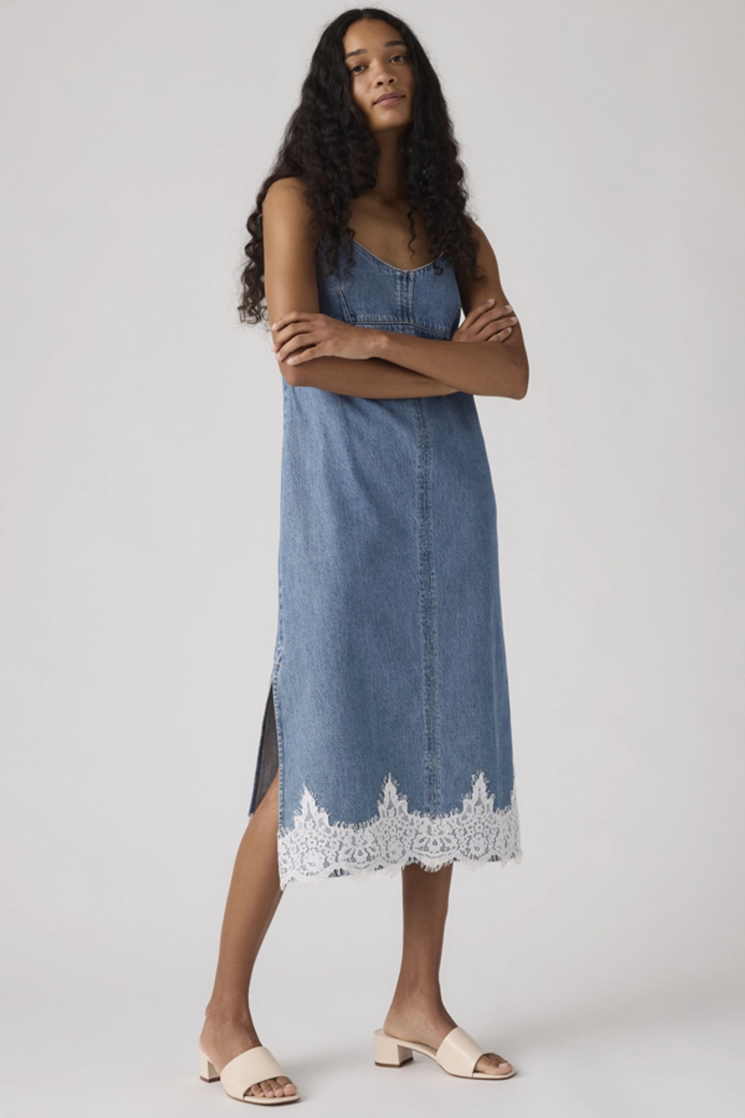 Levi's Robe À Bretelles Denim 90 - Femme - Bleu / Slipped My Mind - XS