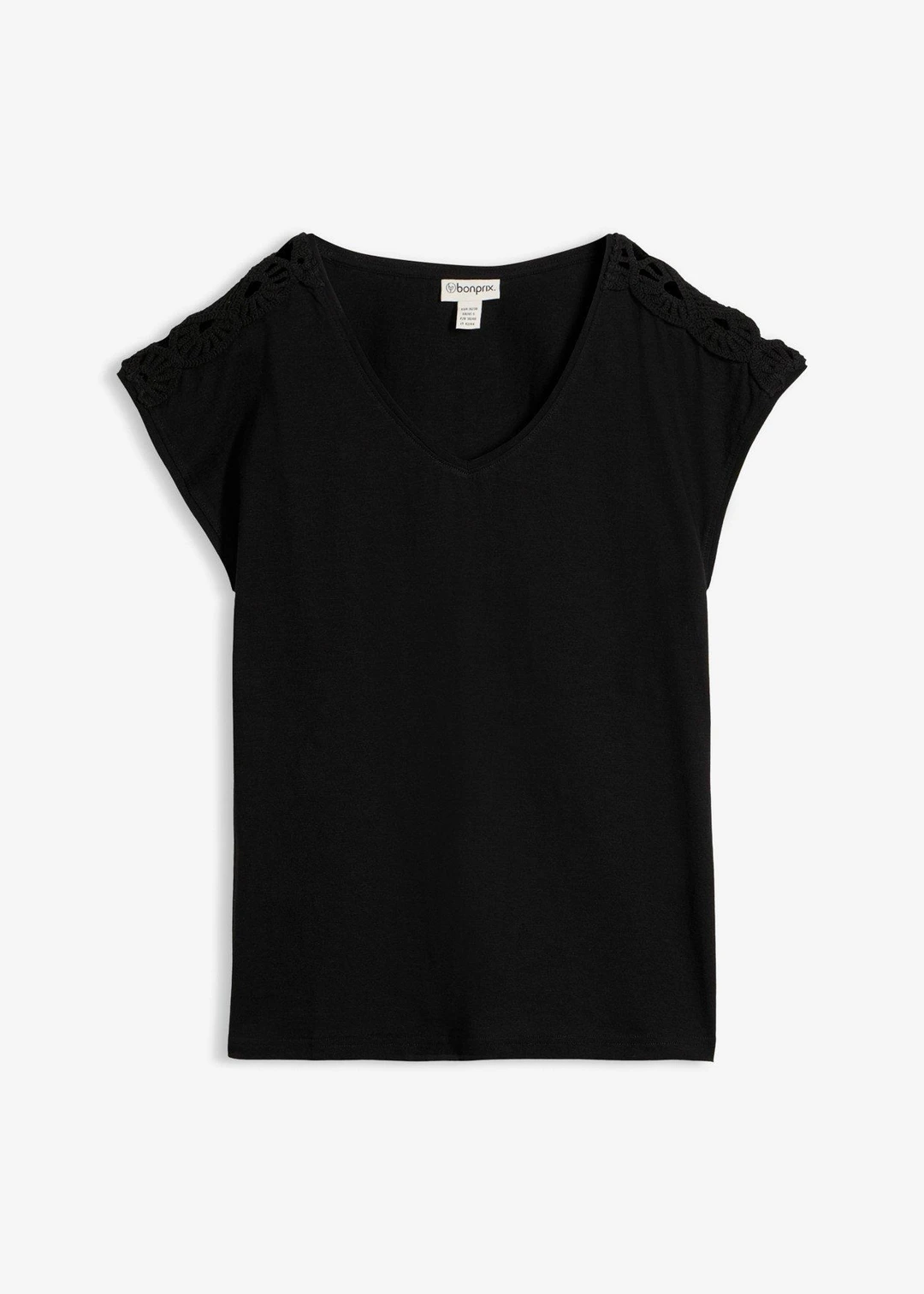 T-shirt à empiècements crochetés