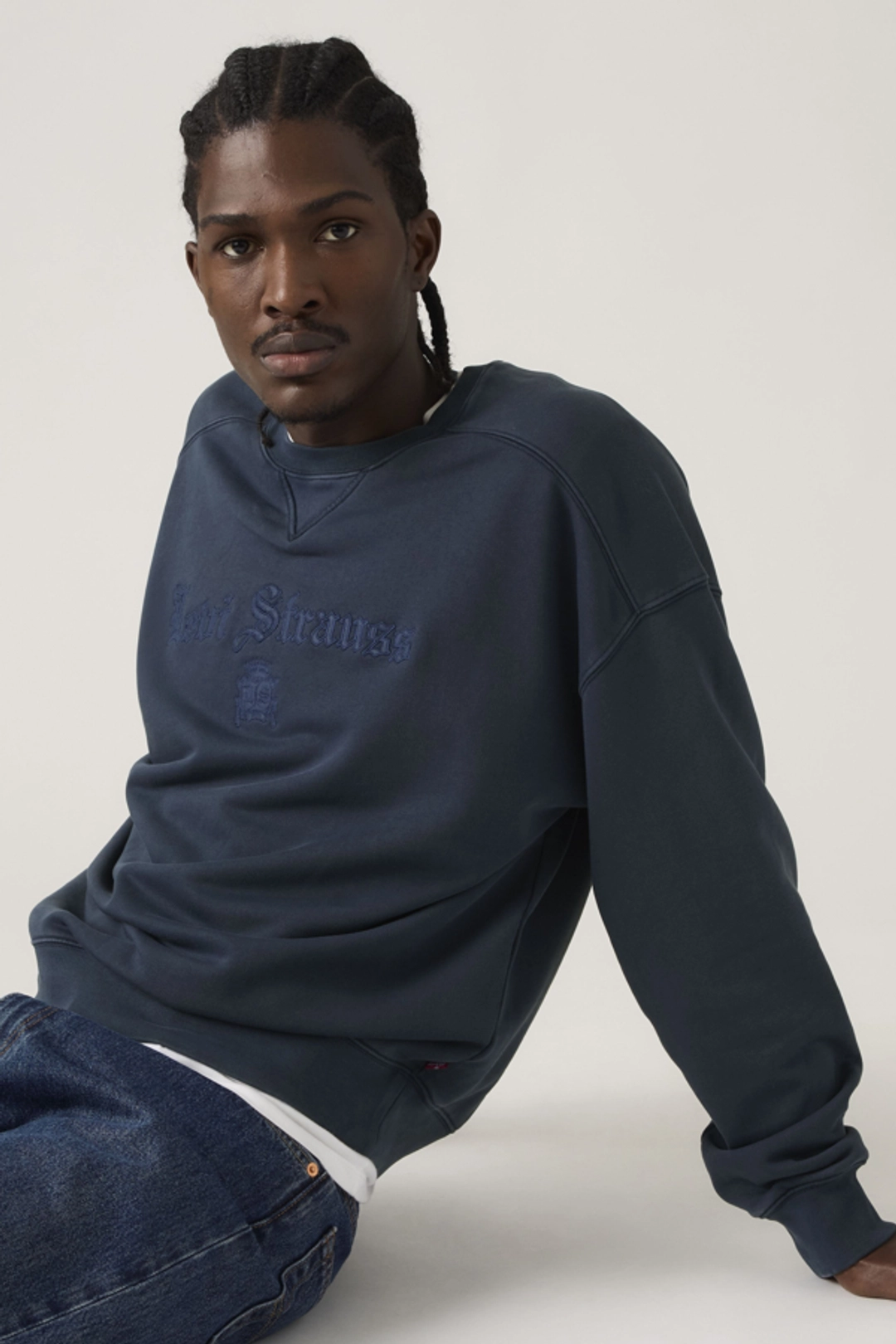 Levi's Sweat Shirt Col Rond Graphique Boxy - Homme - Rouge / Alt Prep Applique 2 Oxblood - XL - 2