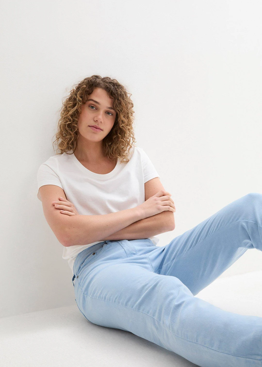 Pantalon twill raccourci look used - 3