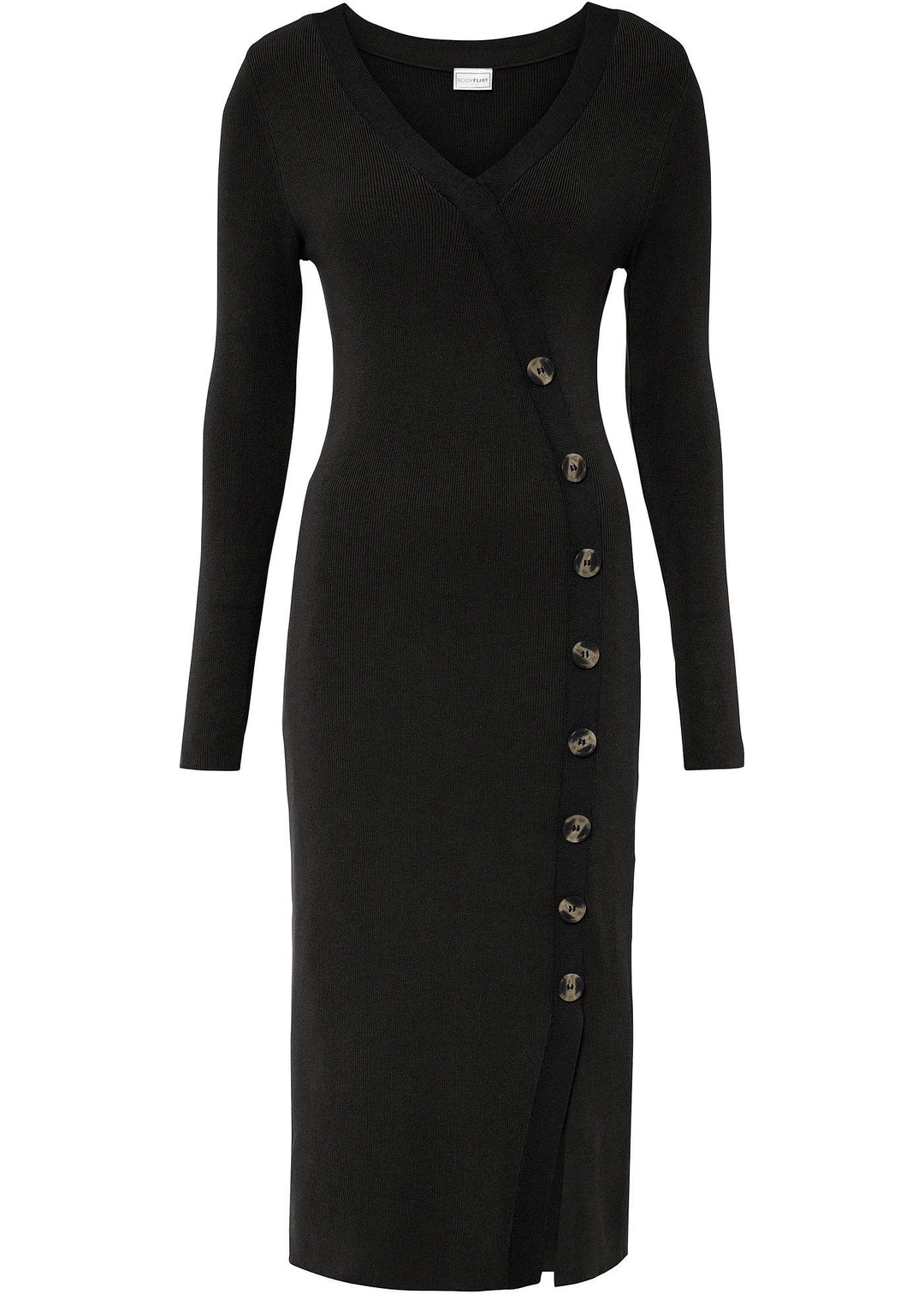 Robe en maille de viscose mélangée