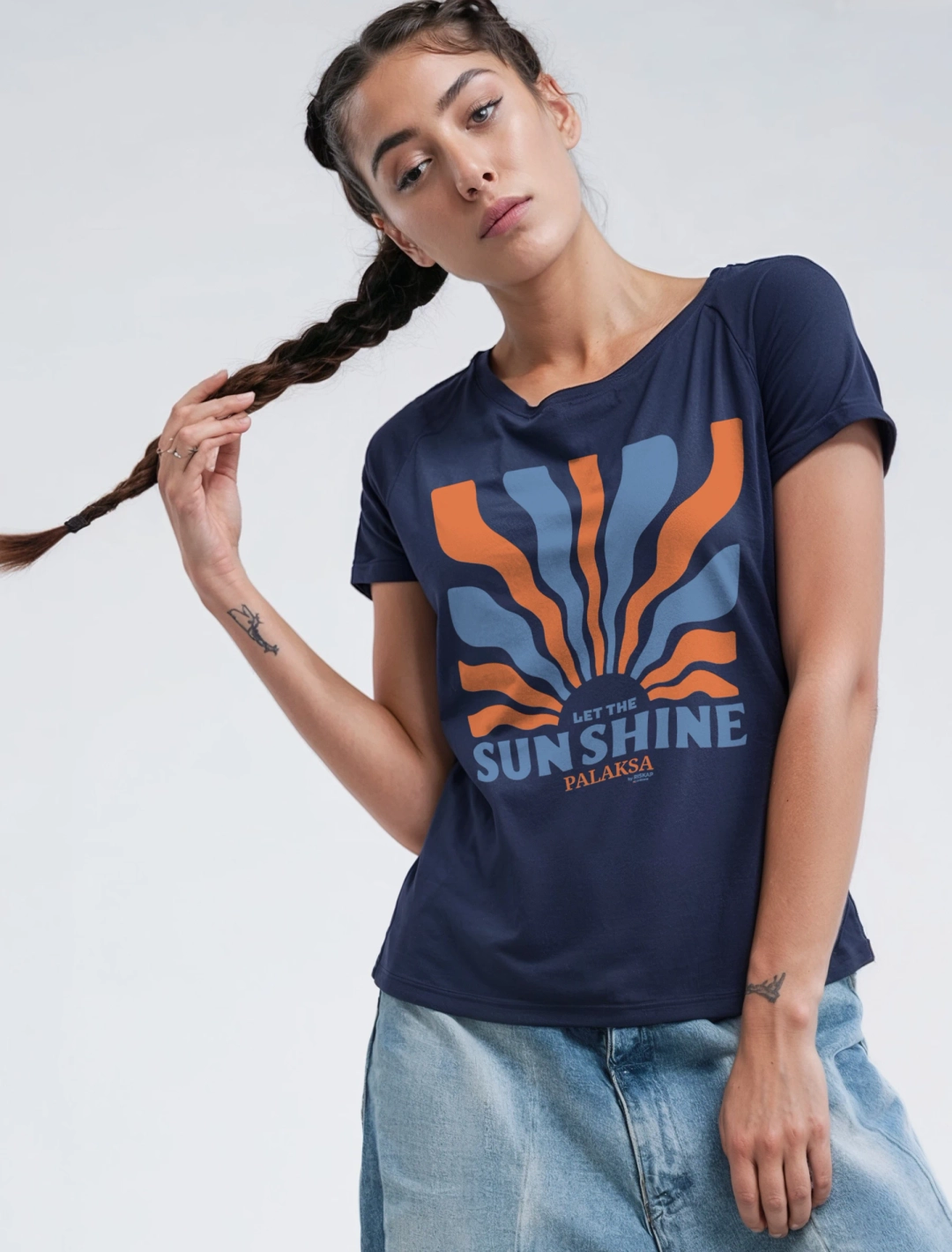 T-shirt Femme Léger – Sun Shining – Coton Bio Premium