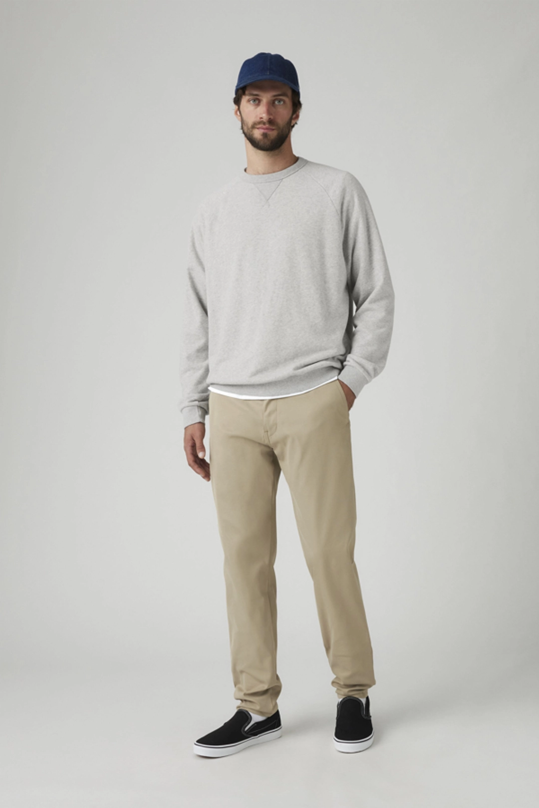 Levi's Pantalon XX Chino Standard Taper Tech+ - Homme - Bleu / Blue Nights Tech Blend - 38X34