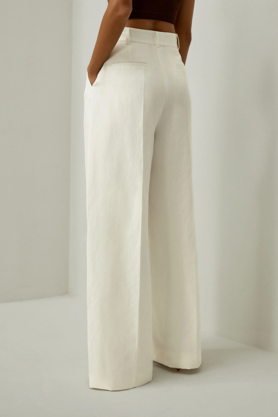 LILYSILK Pantalons En Soie Pantalon Large En Soie Soie De Mûrier Et Lin Simple Et Classique Terracotta 36