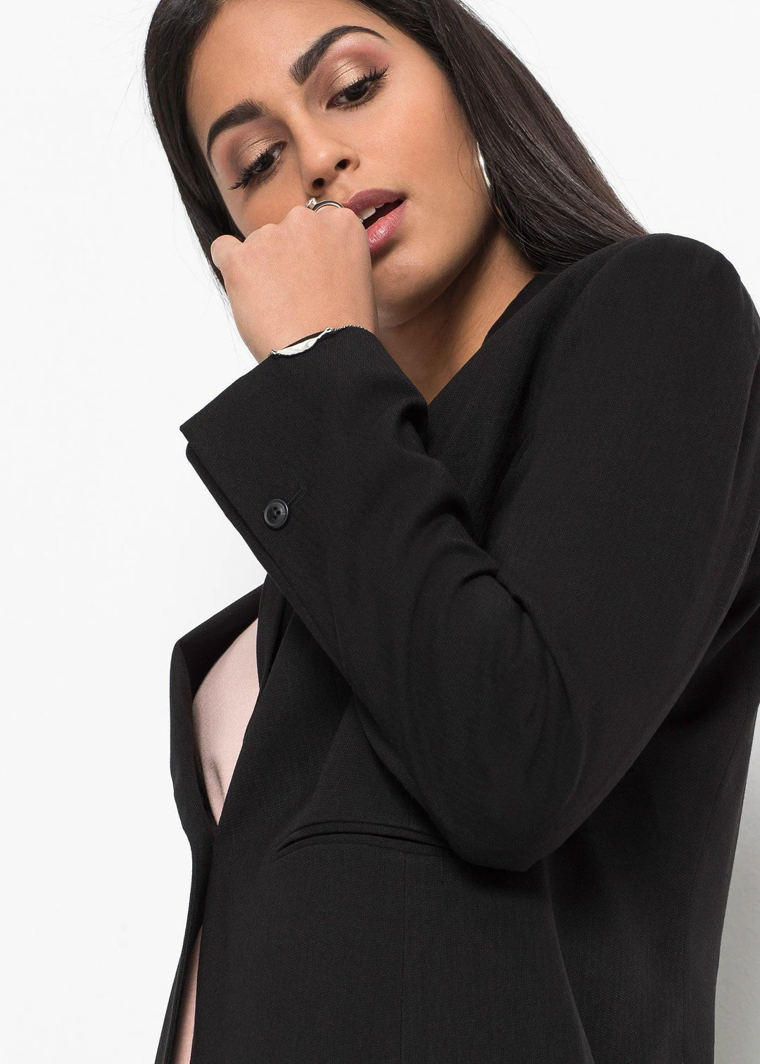 Blazer à poches passepoilées, petite stature