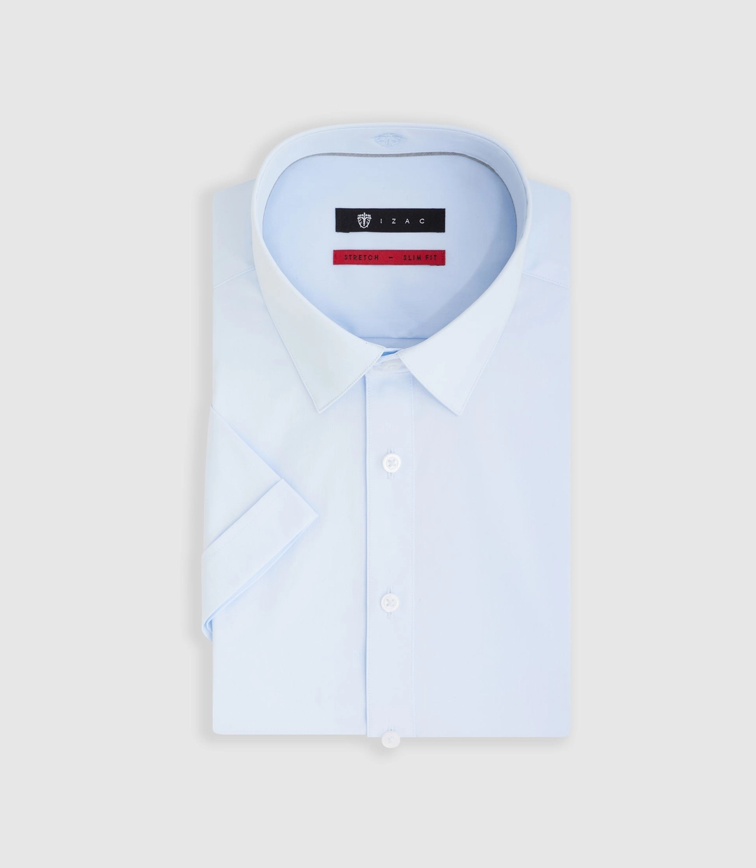 IZAC - Chemise à manches courtes bleu ciel ''Mange''