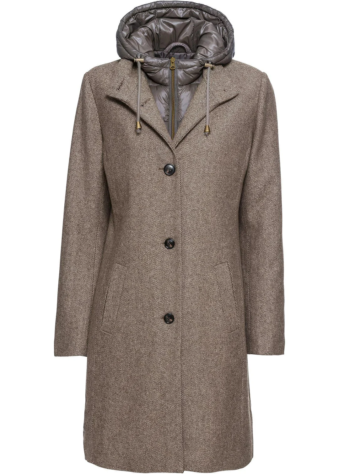 Manteau court d’hiver, style 2en1