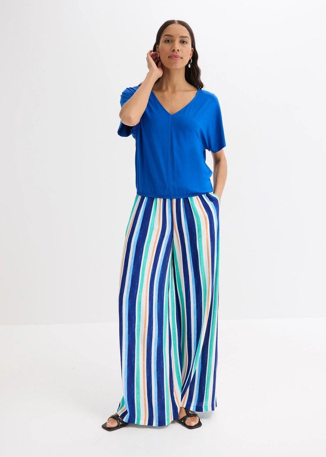T-shirt oversize en viscose douce et extensible - 2