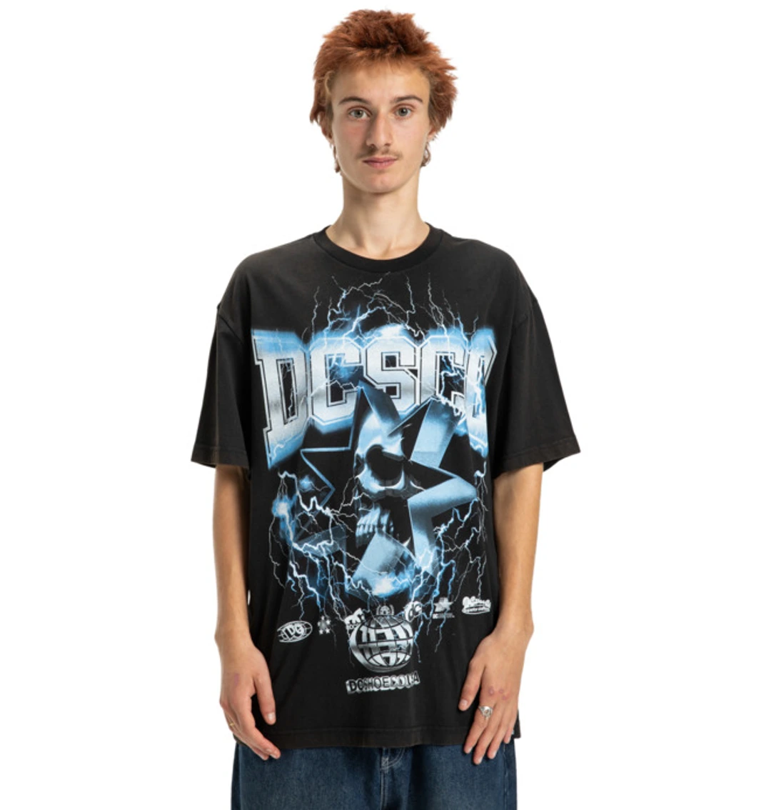 Skull Shock - T-shirt à manches courtes Noir Homme