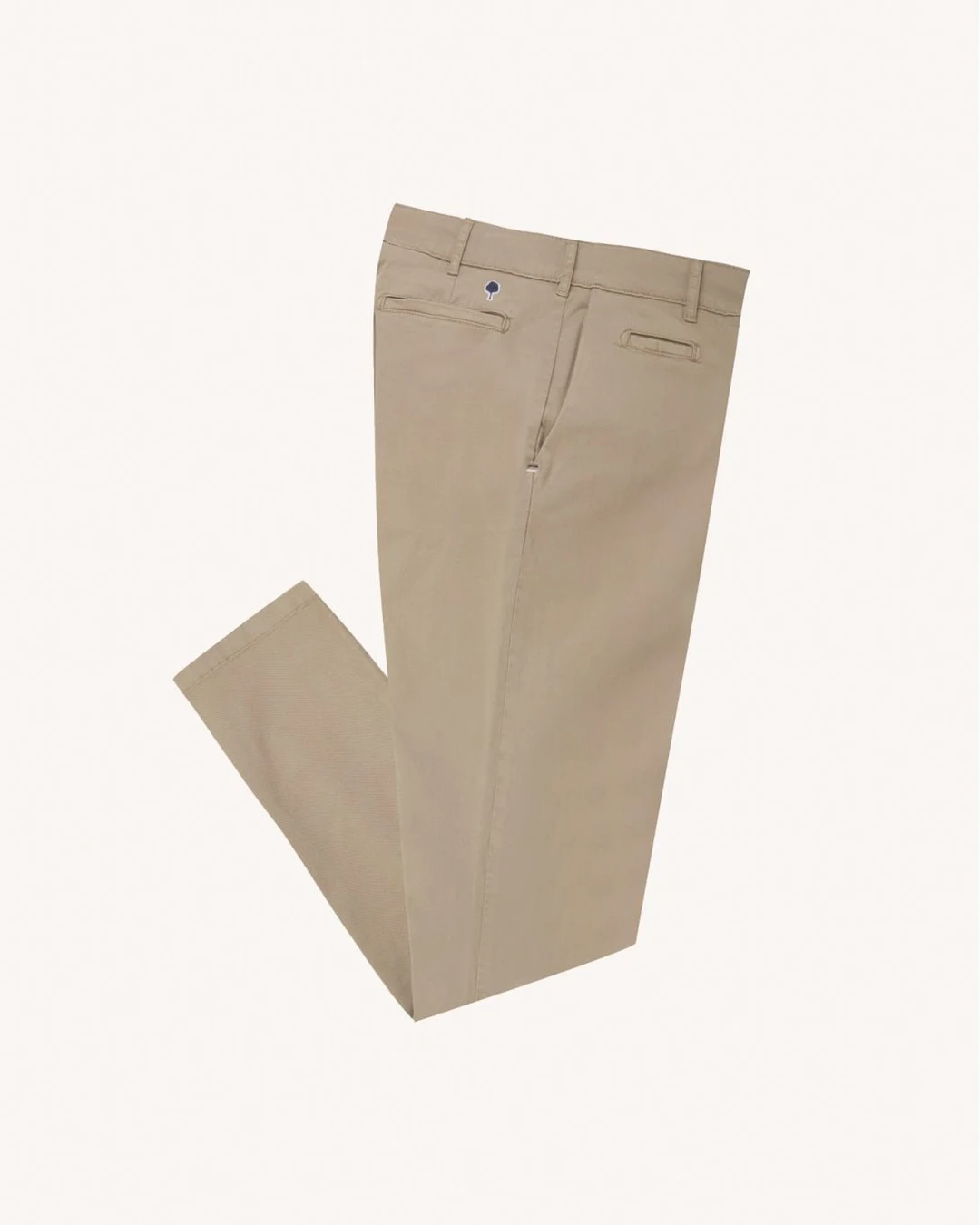 Chino beige clair coton bio - BRIX - 2