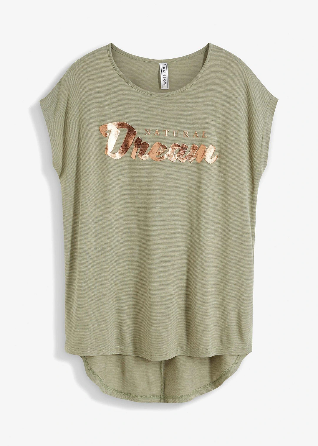 T-shirt long en viscose mélangée