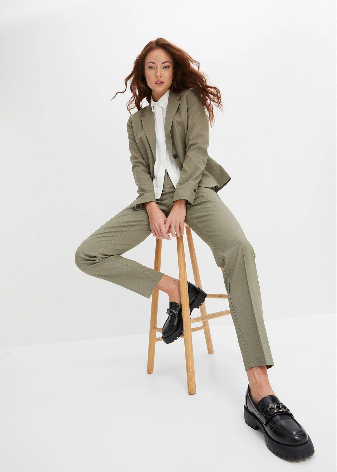 Pantalon de tailleur à pinces