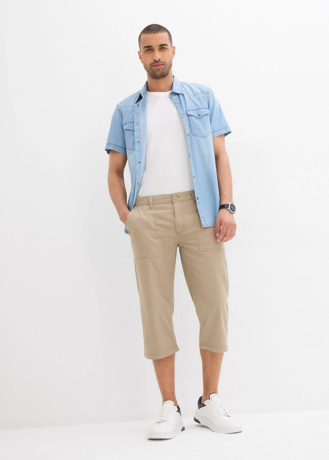 Bermuda long avec poches plaquées, Regular Fit - 2