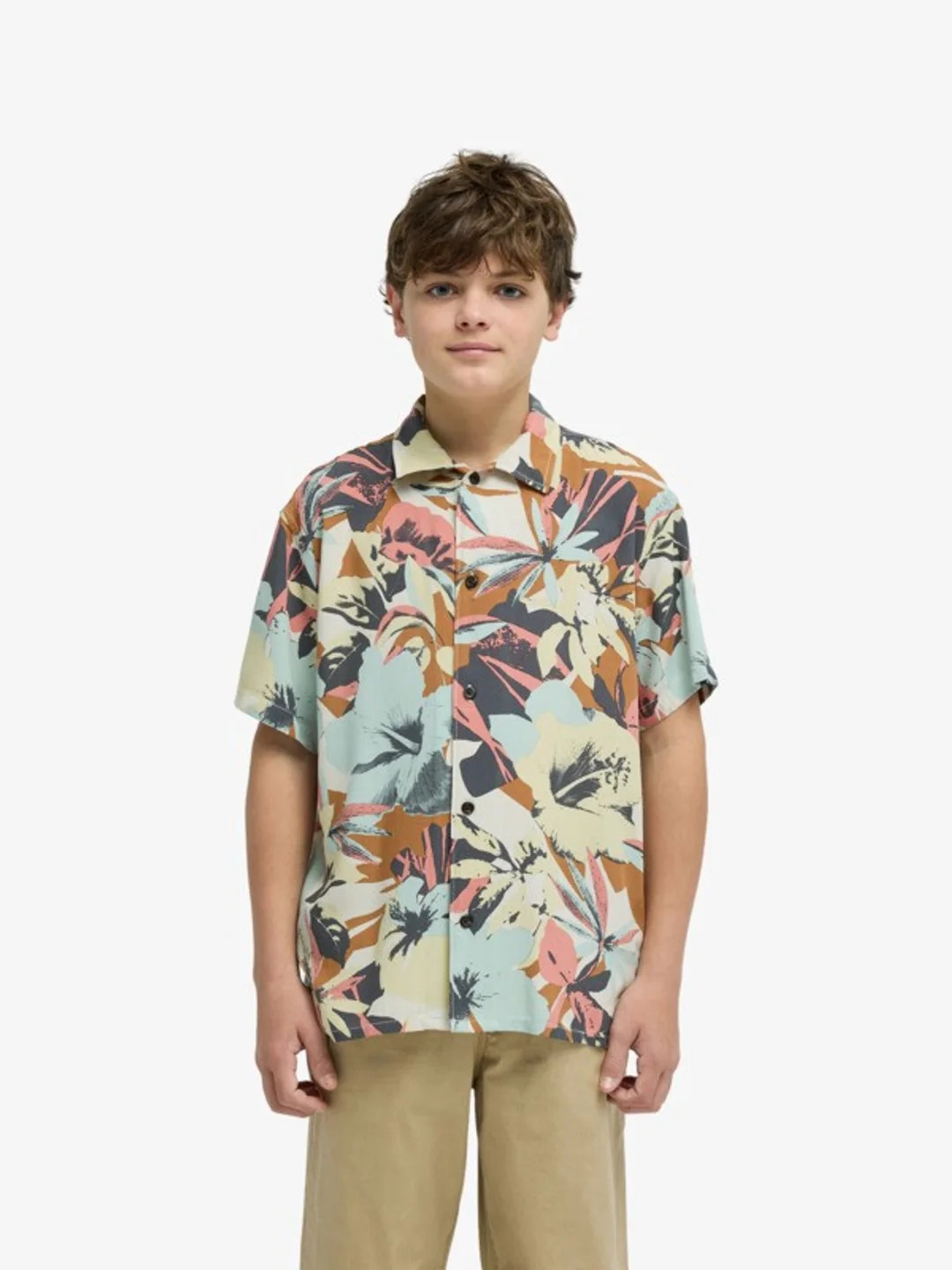Safe Paradise - Chemise manches courtes Beige Garçon 8-16 ans