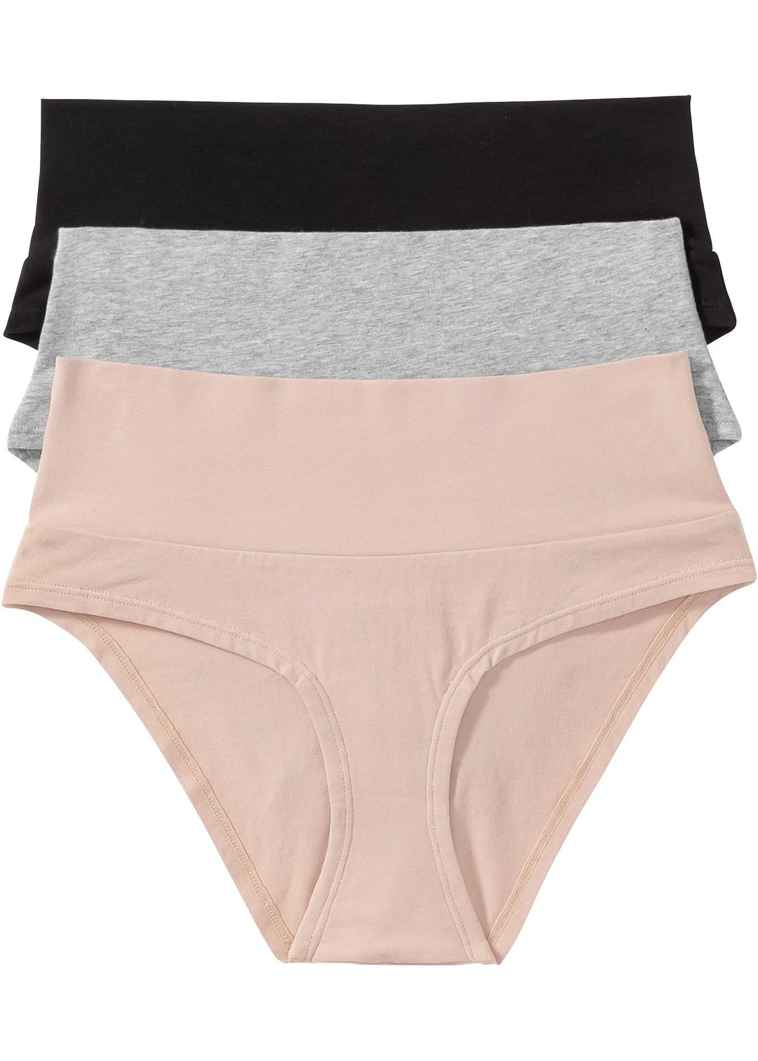 Lot de 3 culottes de grossesse coton