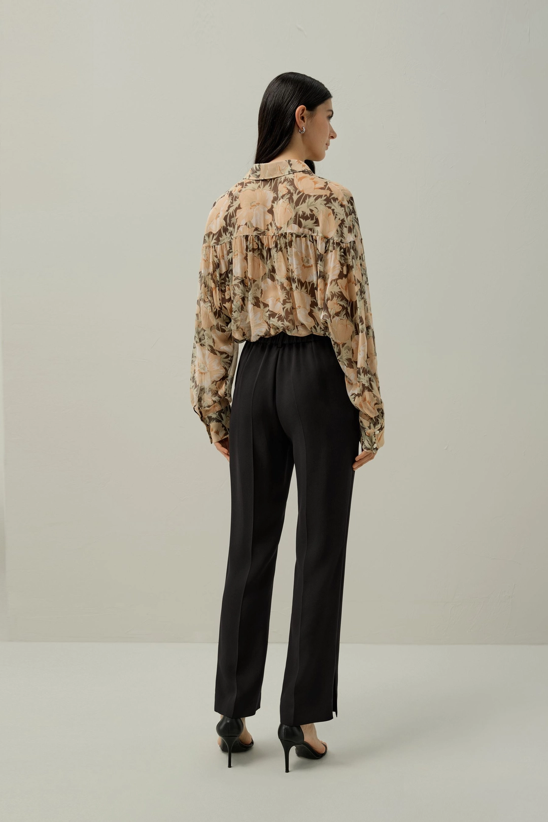 LILYSILK Chemisier Soie Fabriqué En Tissu Liberty Mousseline De Soie S'Accorde Avec N'Importe Quelle Tenue Poppy Parade S