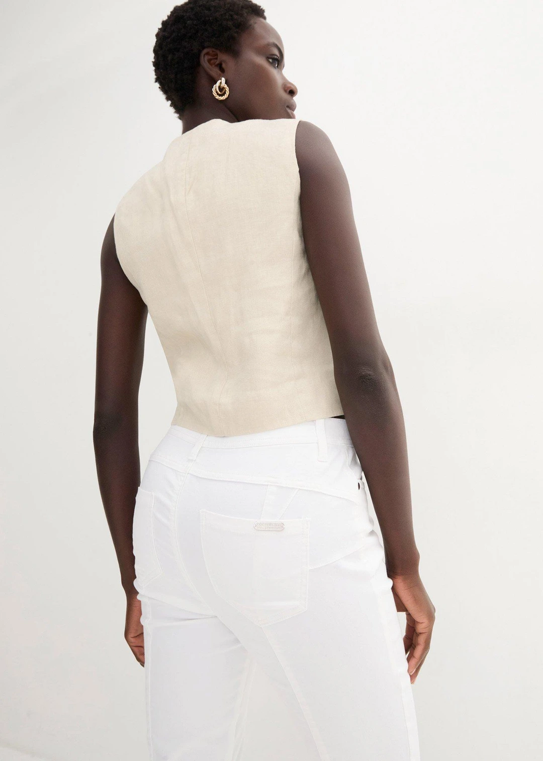 Pantalon en coton extensible - 3